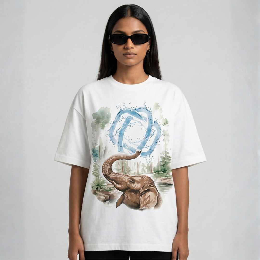 Elephant flow Oversized Tshirt