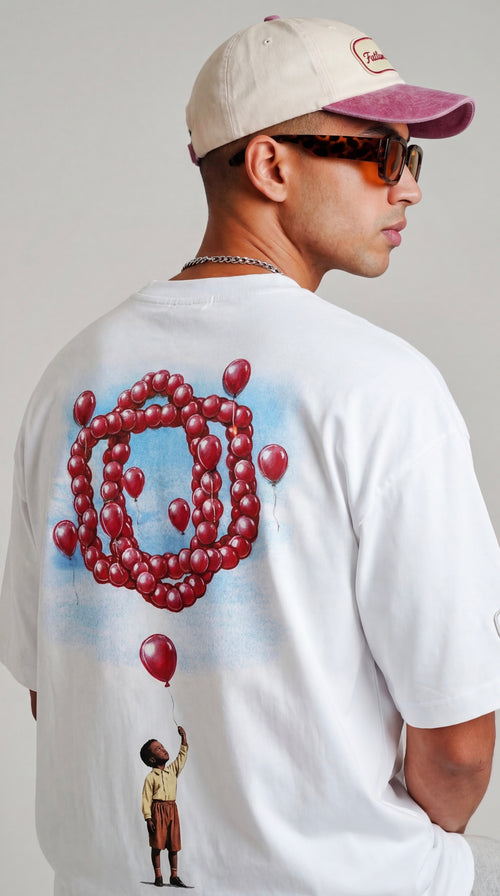 Floating Dreams Oversized Half sleeve Tshirt