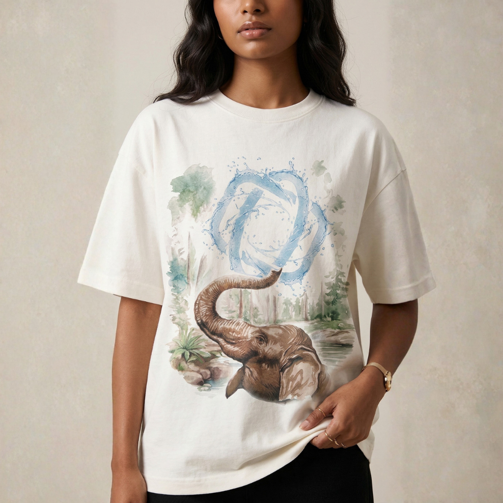 Elephant flow Oversized Tshirt