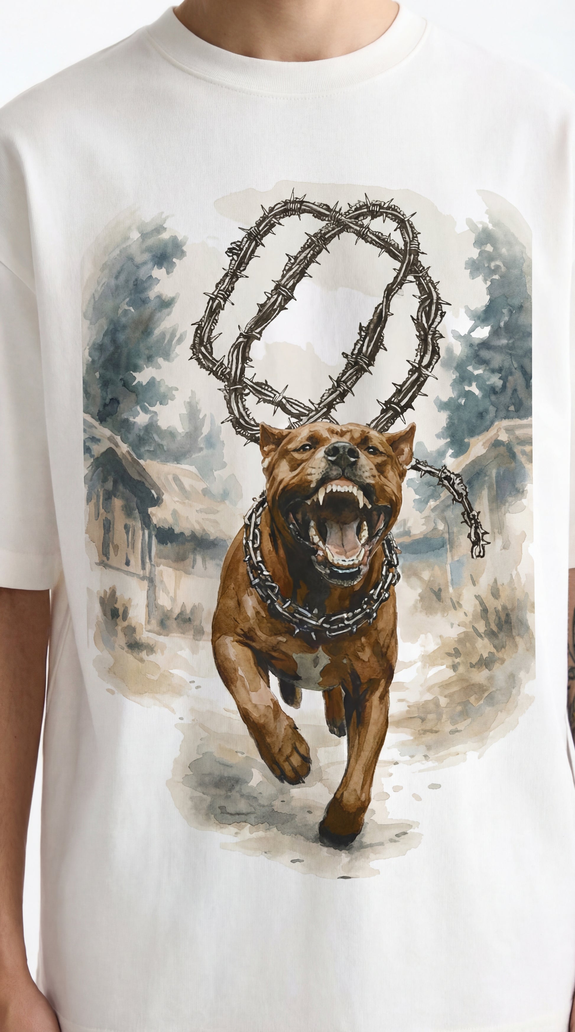 Wild Run Oversized Tshirt in white