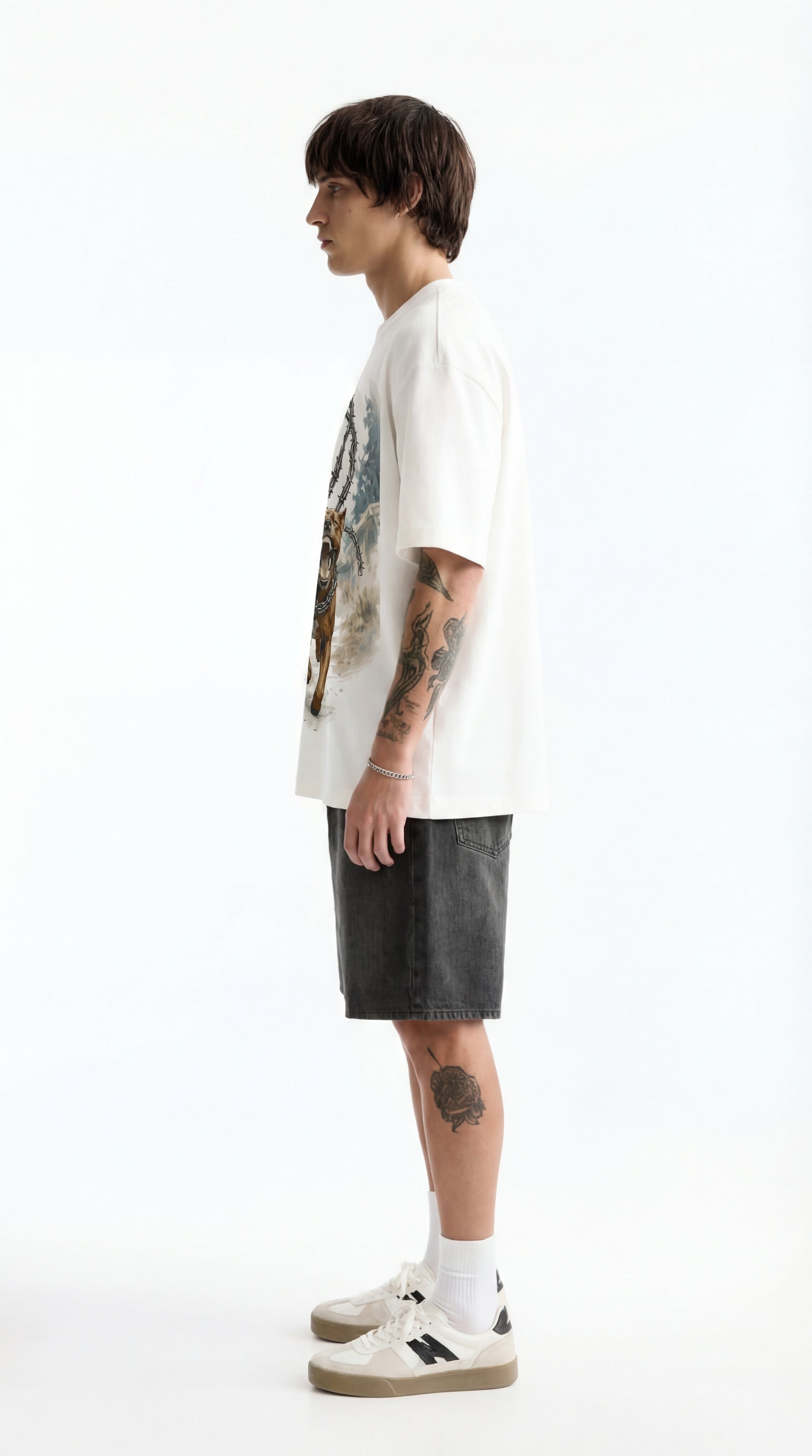 Wild Run Oversized Tshirt in white