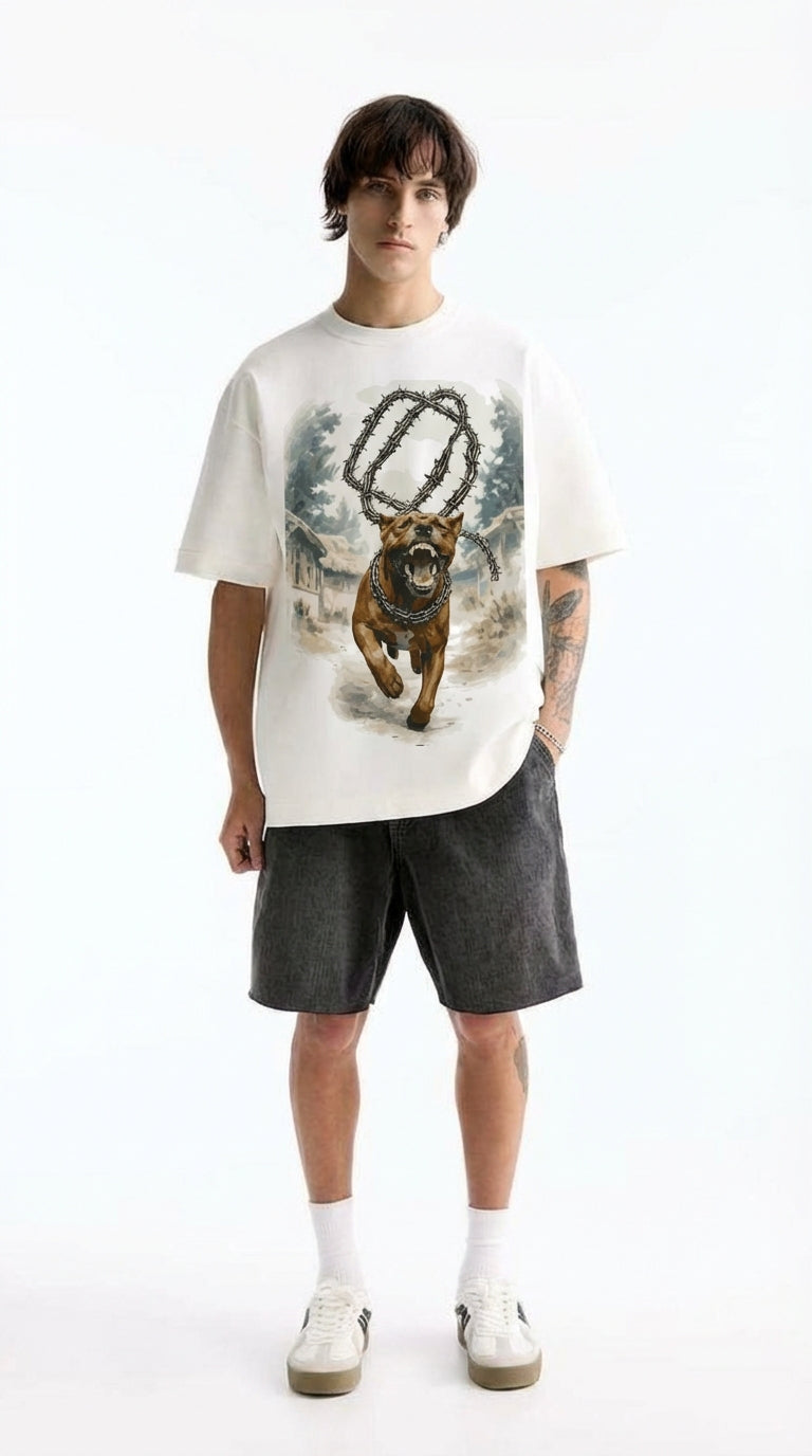 Wild Run Oversized Tshirt in white