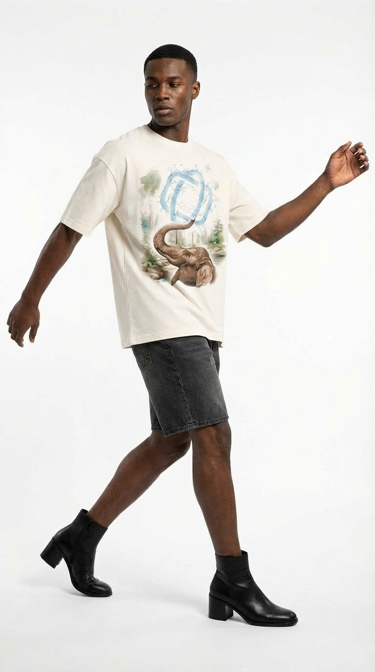Elephant flow Oversized Tshirt