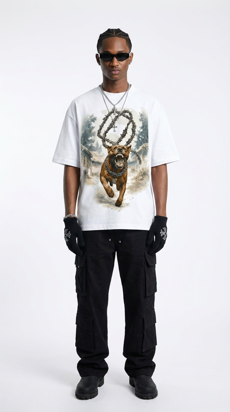 Wild Run Oversized Tshirt in white